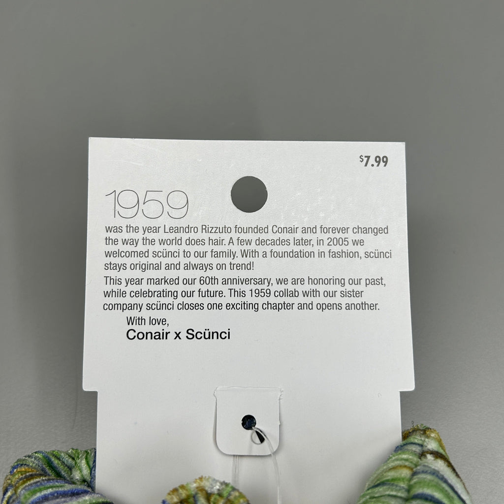 SCUNCI 3-PACK! Scrunchies Super Comfy No Damage 1959 Multicolor 5-Pieces (New)