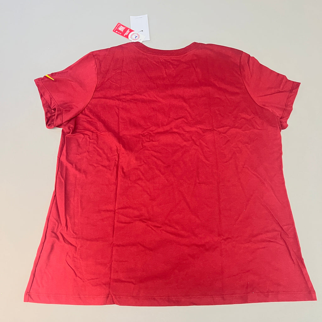 NIKE USC Trojans Logo Dri-Fit V-Neck T-Shirt Women's Sz XXL Cardinal Red DQ1708-613 (New)