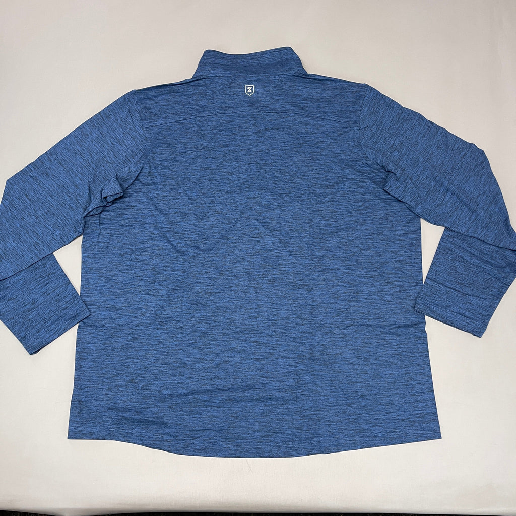 ZUSA Pull Over Shirt Long Sleeve Brisk Quarter Zip Men's Sz 2XL Navy Heather (New)