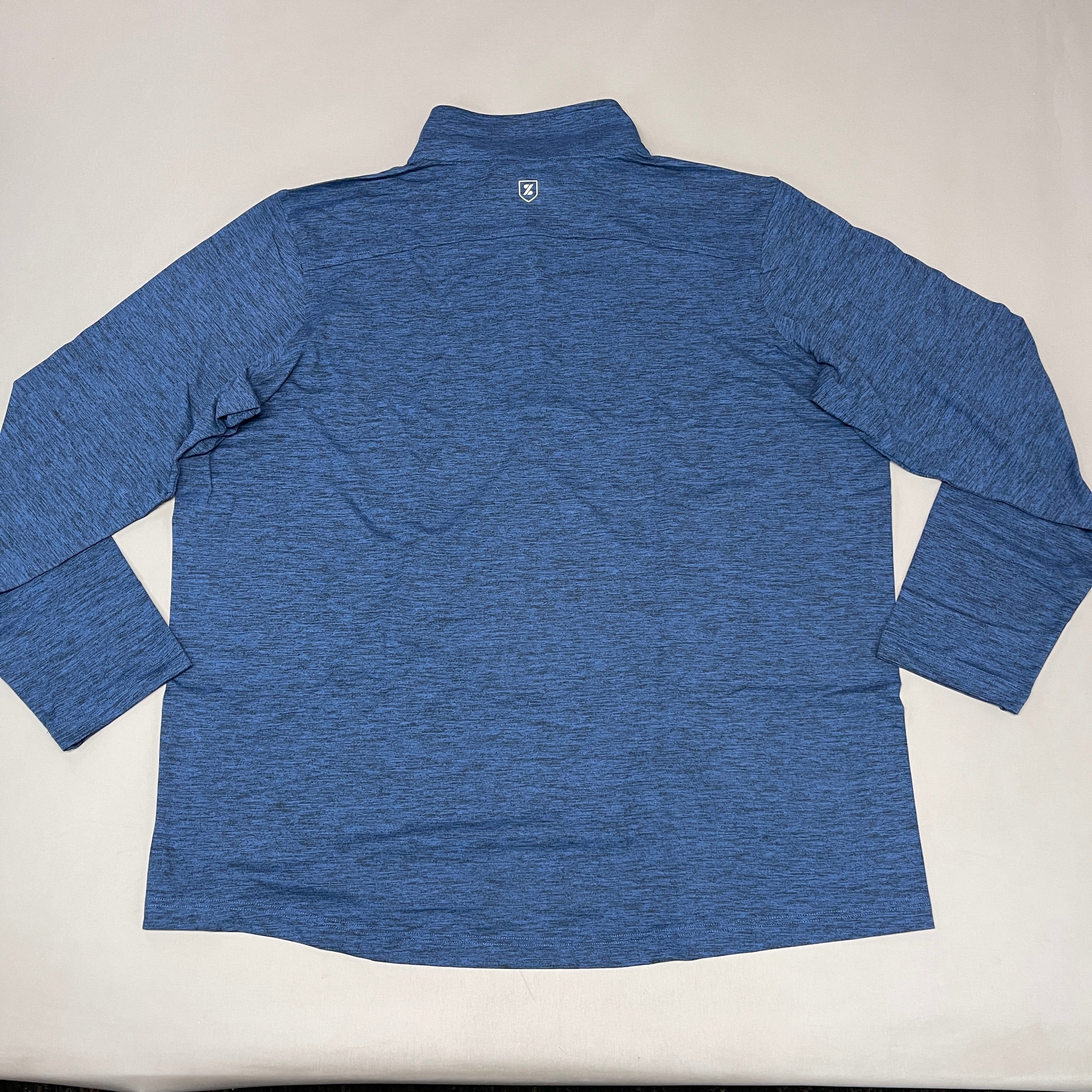 ZUSA Pull Over Shirt Long Sleeve Brisk Quarter Zip Men's Sz 2XL Navy Heather (New)