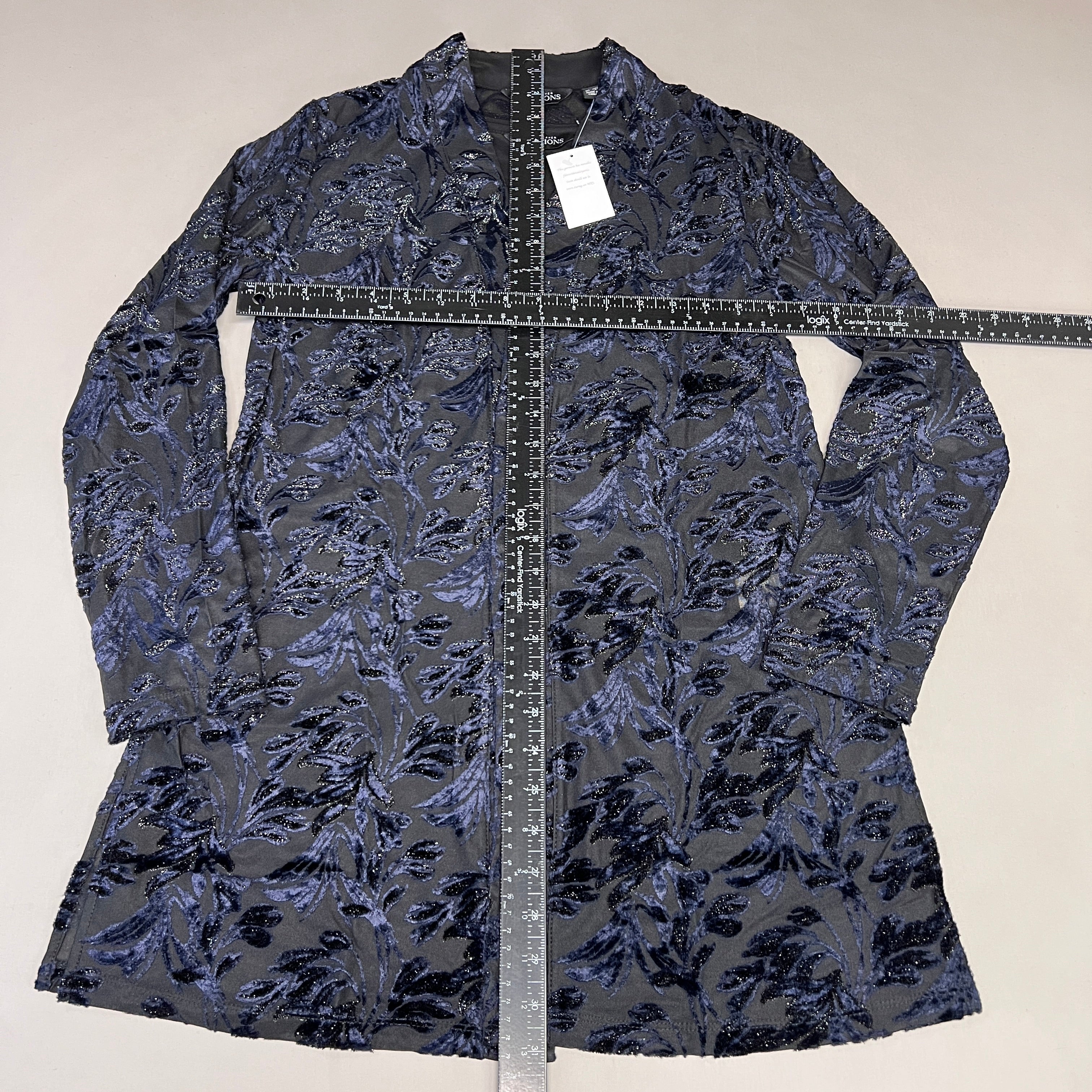SUSAN GRAVER Knit Cardigan & Tank Set Women's Sz XXS Navy A384258BY3154 (New)