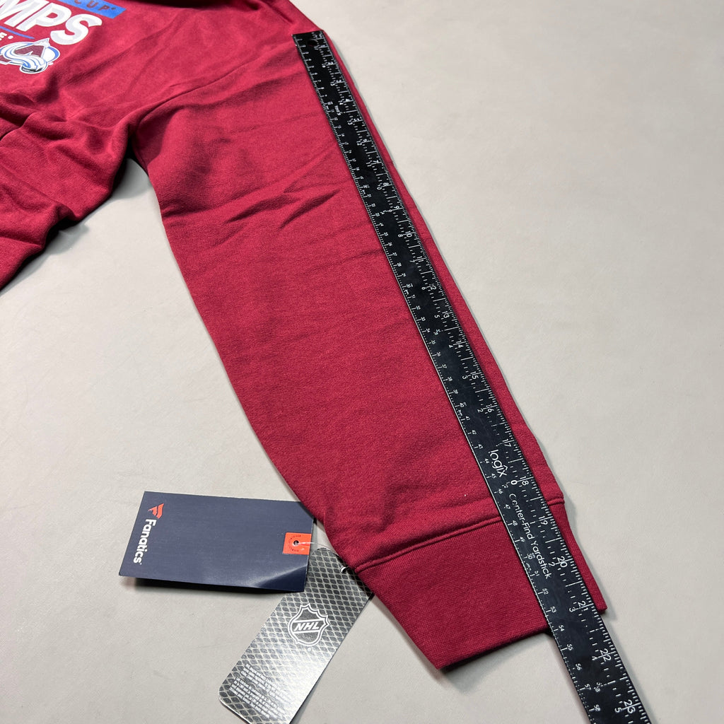 FANATICS 2022 Stanley Cup Champs Colorado Avalanche Final Hoodie Sz L Burgundy 22NHL0024 (New)