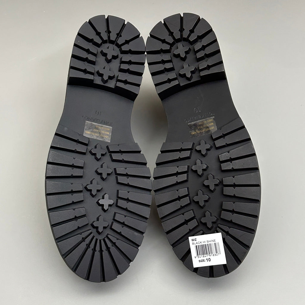 TONY BIANCO Wiz Black Hi Shine Casual Shoes Women's Sz 10 (New)