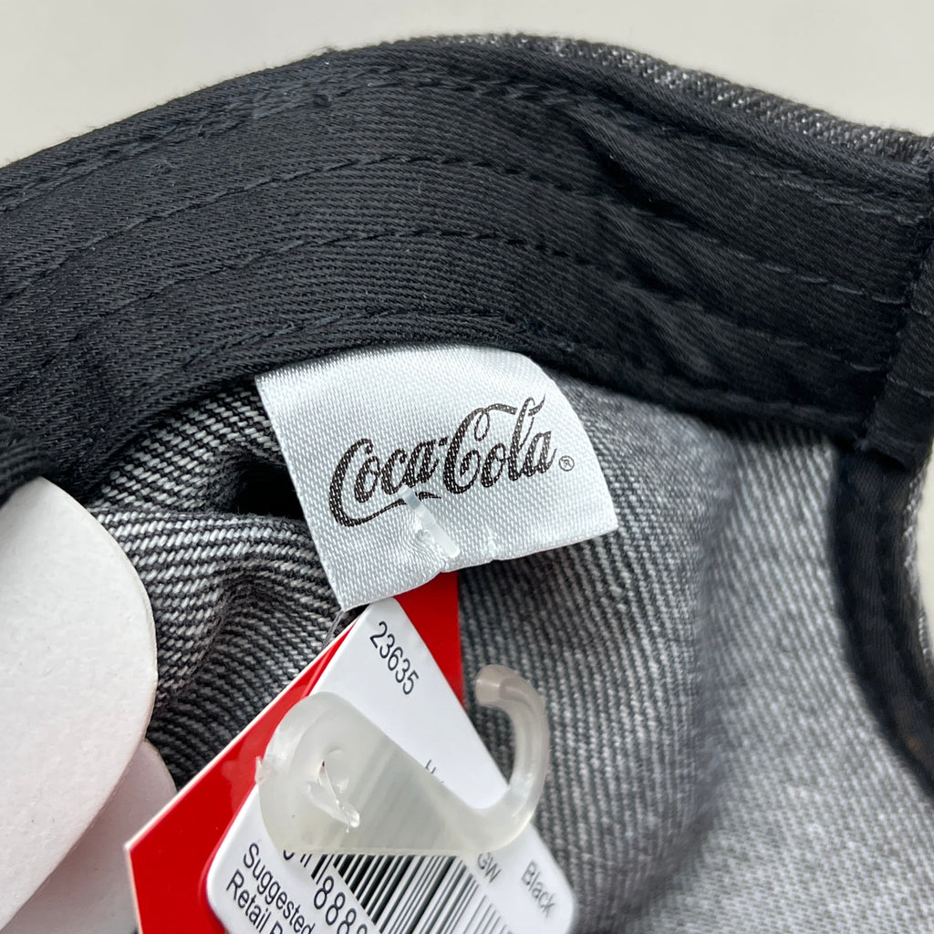 COCA-COLA Baseball Cap Strap Back Sz One Size Black 23635 (New)