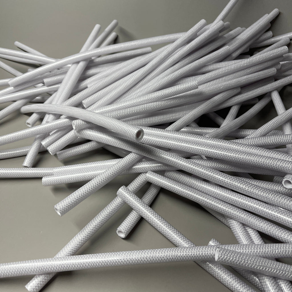 Pack Of 100 Braided Water Line Tubing / Hoses .332 X .555 X 14.5 Long Made In USA (New)