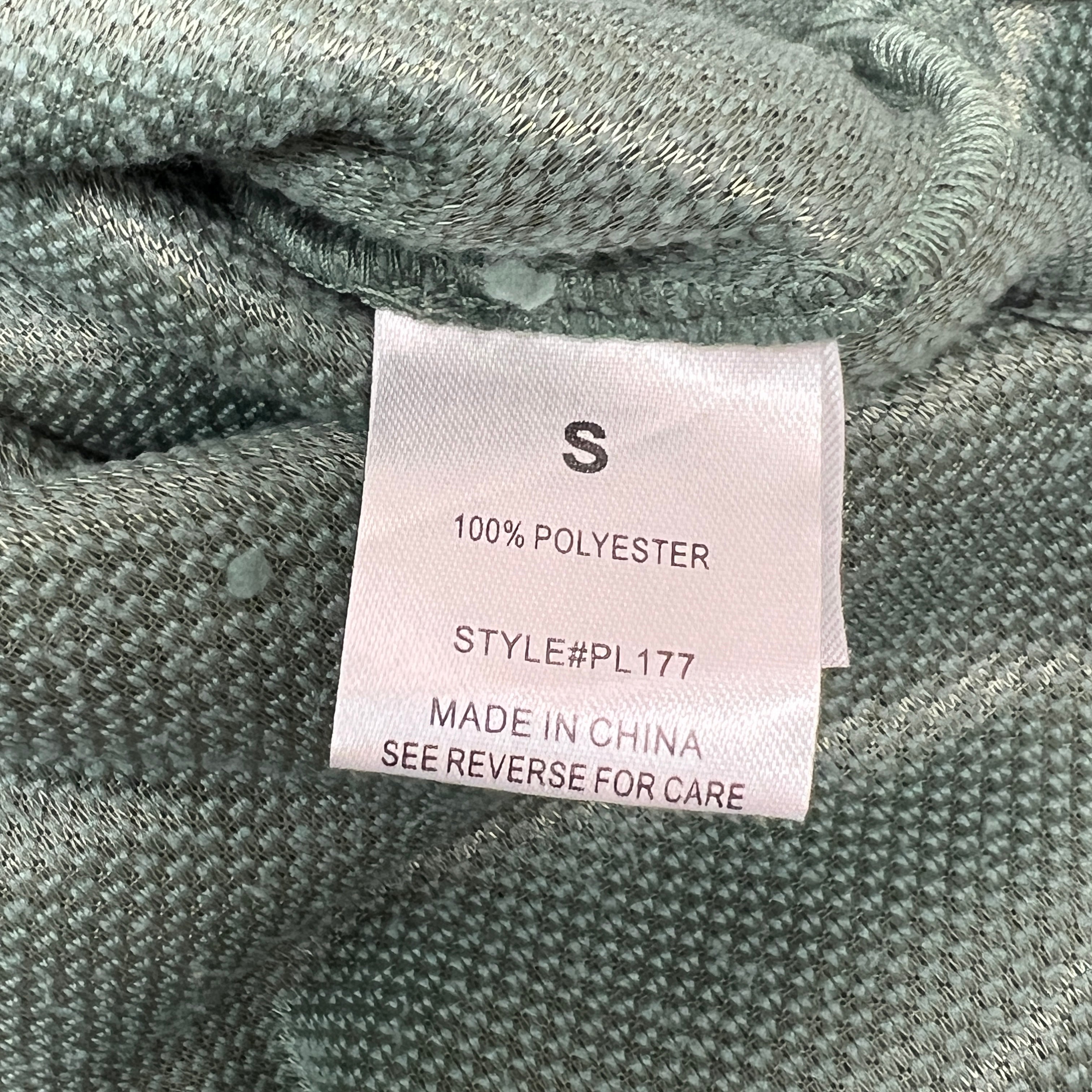 ZA@ PINK LILY Fleece Button-up Jacket Women's Sz S Olive Green PL177 (New)