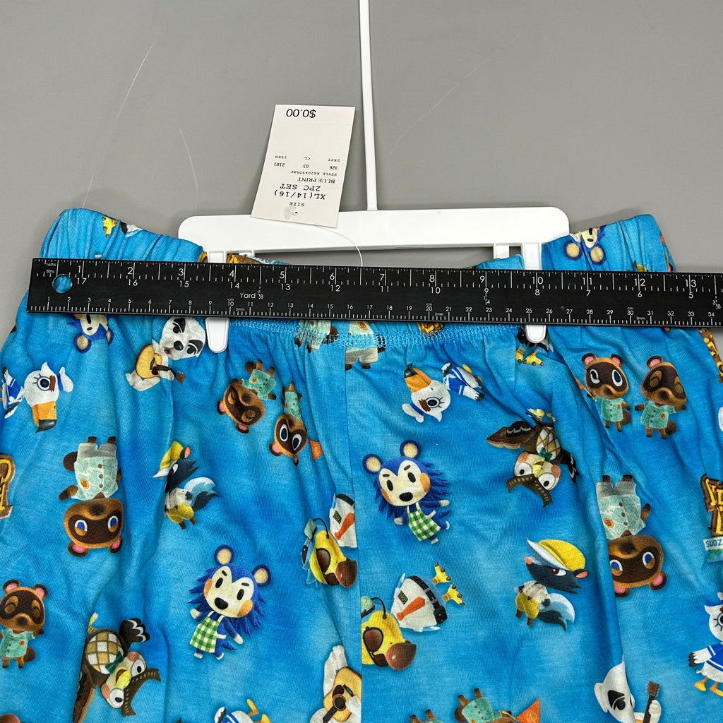 KOMAR KIDS Boys' Animal Crossing 2pc Pajama Set Blue Sz XL (New)