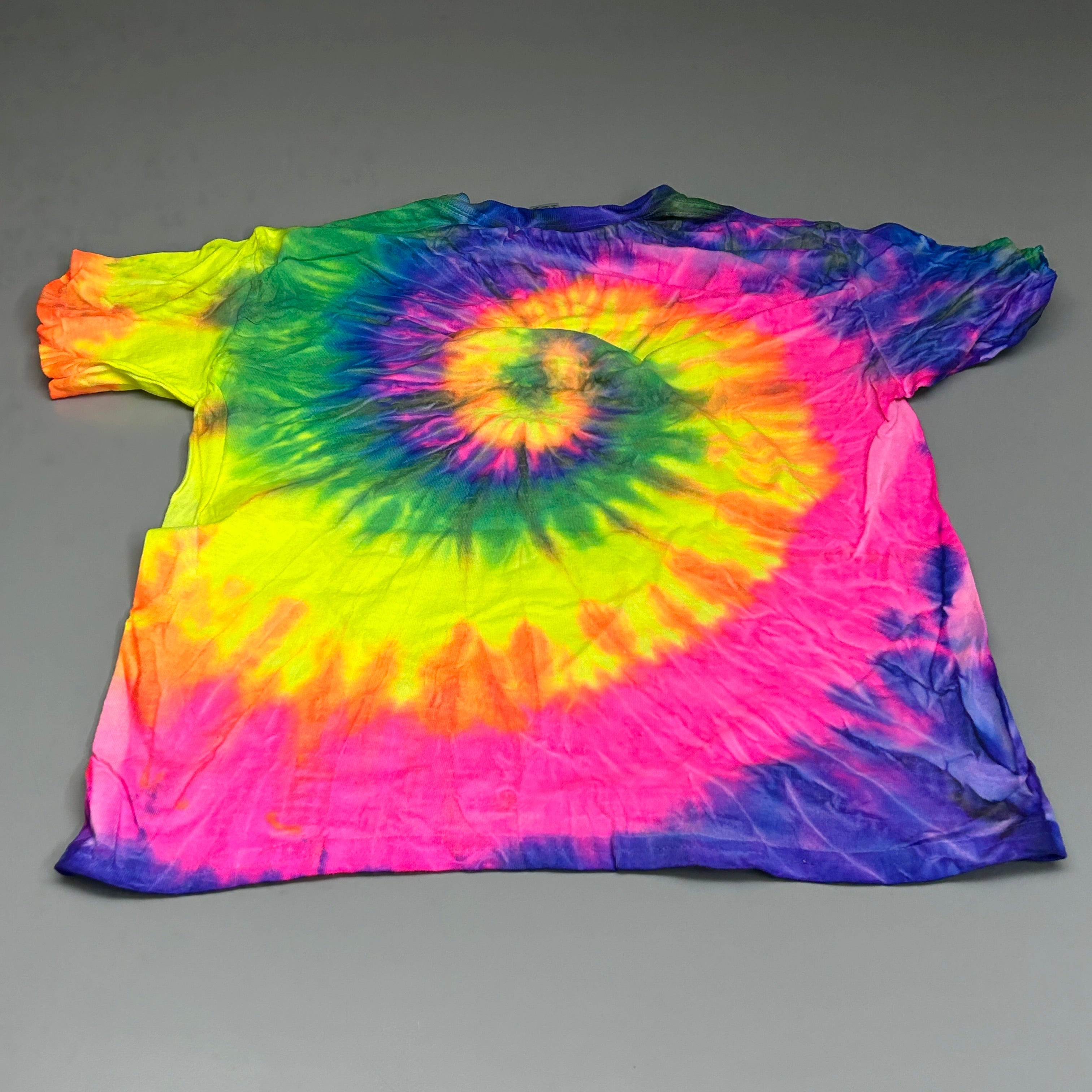 GILDAN (12 PACK) Tie Dye Short Sleeve Unisex Heavy Cotton T-Shirts Sz Youth Medium (New)