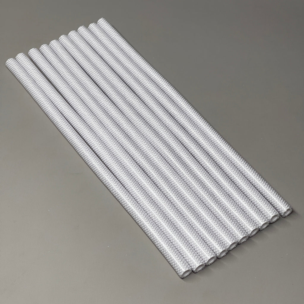 Pack Of 100 Braided Water Line Tubing / Hoses .332 X .555 X 14.5 Long Made In USA (New)
