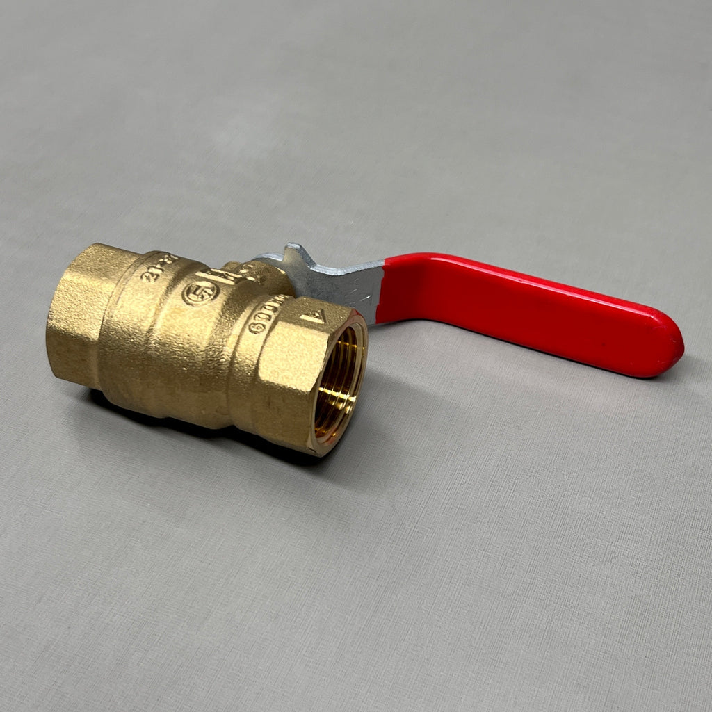 RED-WHITE VALVE Brass Full-Port Ball Valve 3/4" 0.6 lb 5592AB (New)