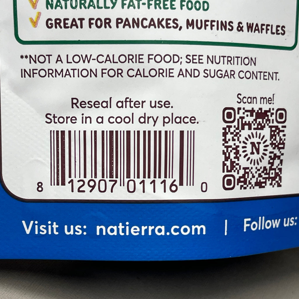 NATIERRA Nature & Earth Freeze-Dried Organic Blueberries 1.2oz -3 packs (New)
