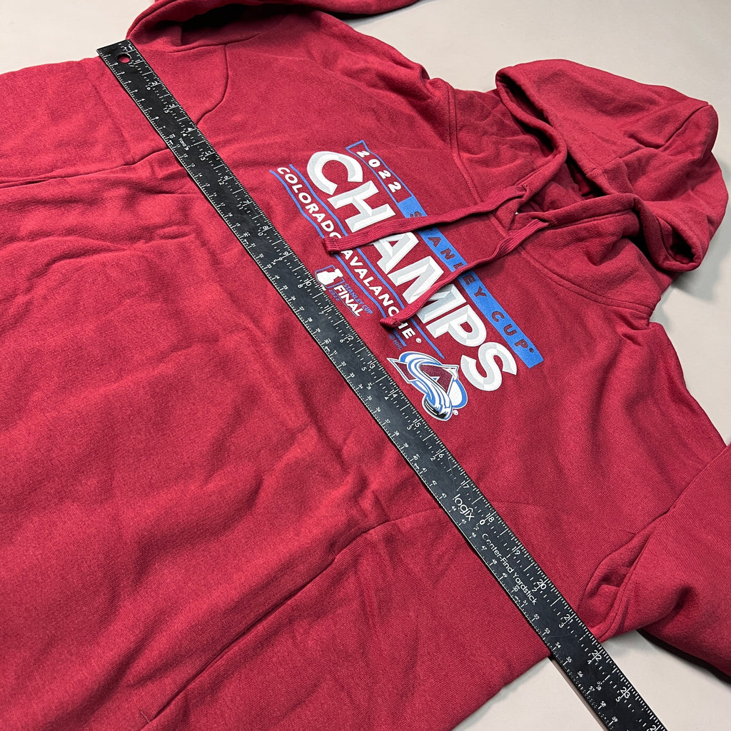FANATICS 2022 Stanley Cup Champs Colorado Avalanche Final Hoodie Sz S Burgundy 22NHL0024 (New)