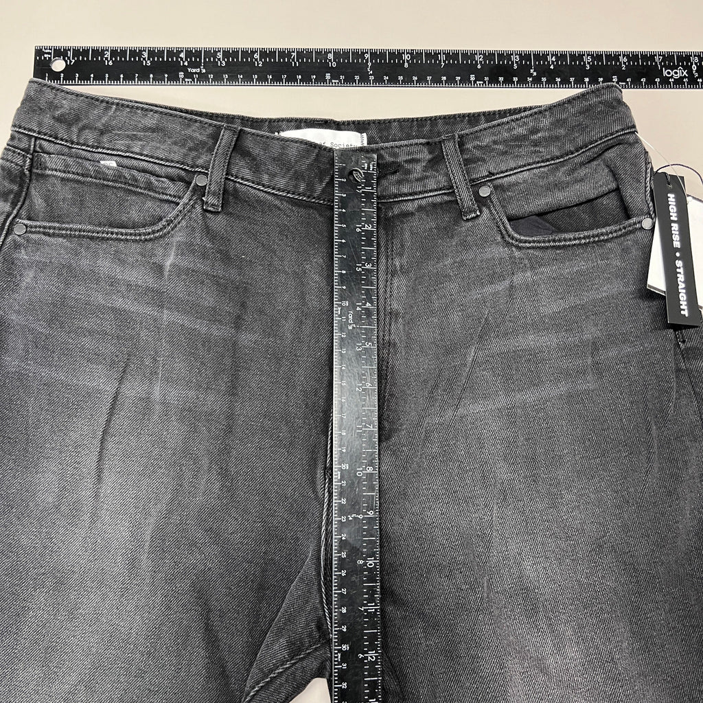 ARTICLES OF SOCIETY Kate Eleele Raw Hem Cropped Jeans Women's Sz 30 Black 4810TQB-720 (New)