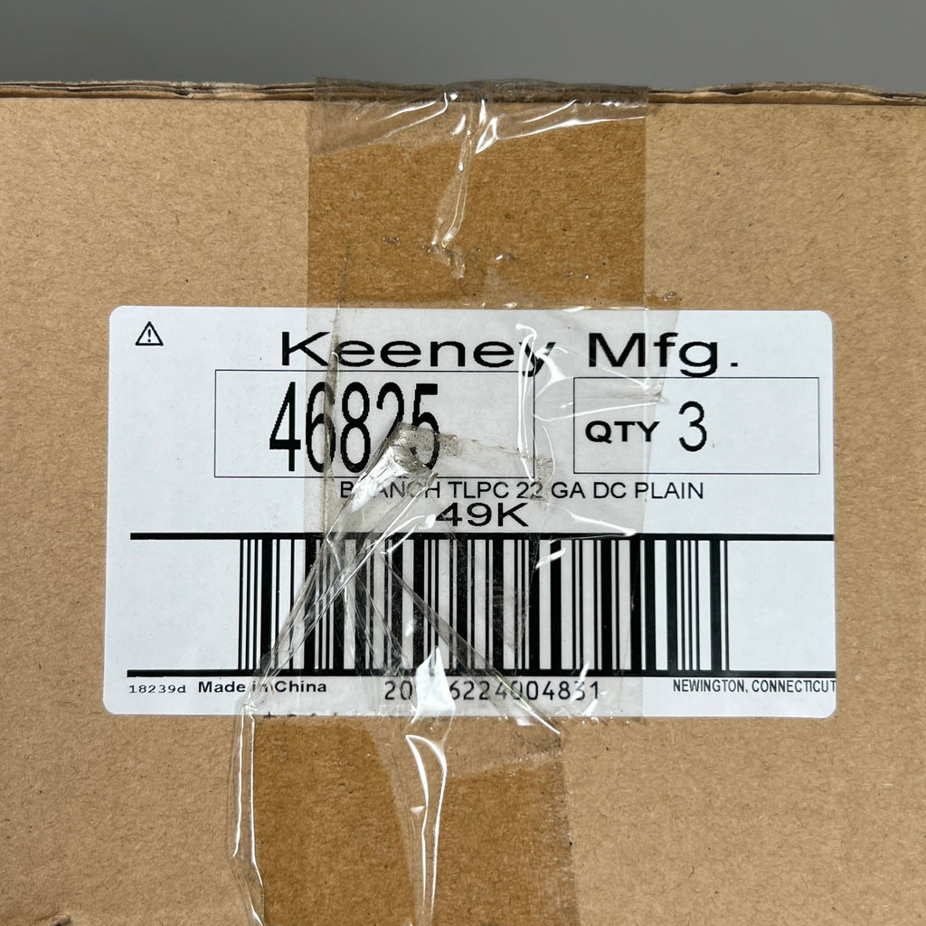 KEENEY 3-PACK of Brass Direct Connect 1-1/2 in. Branch Tailpiece 7/8 in. OD Outlet (New)