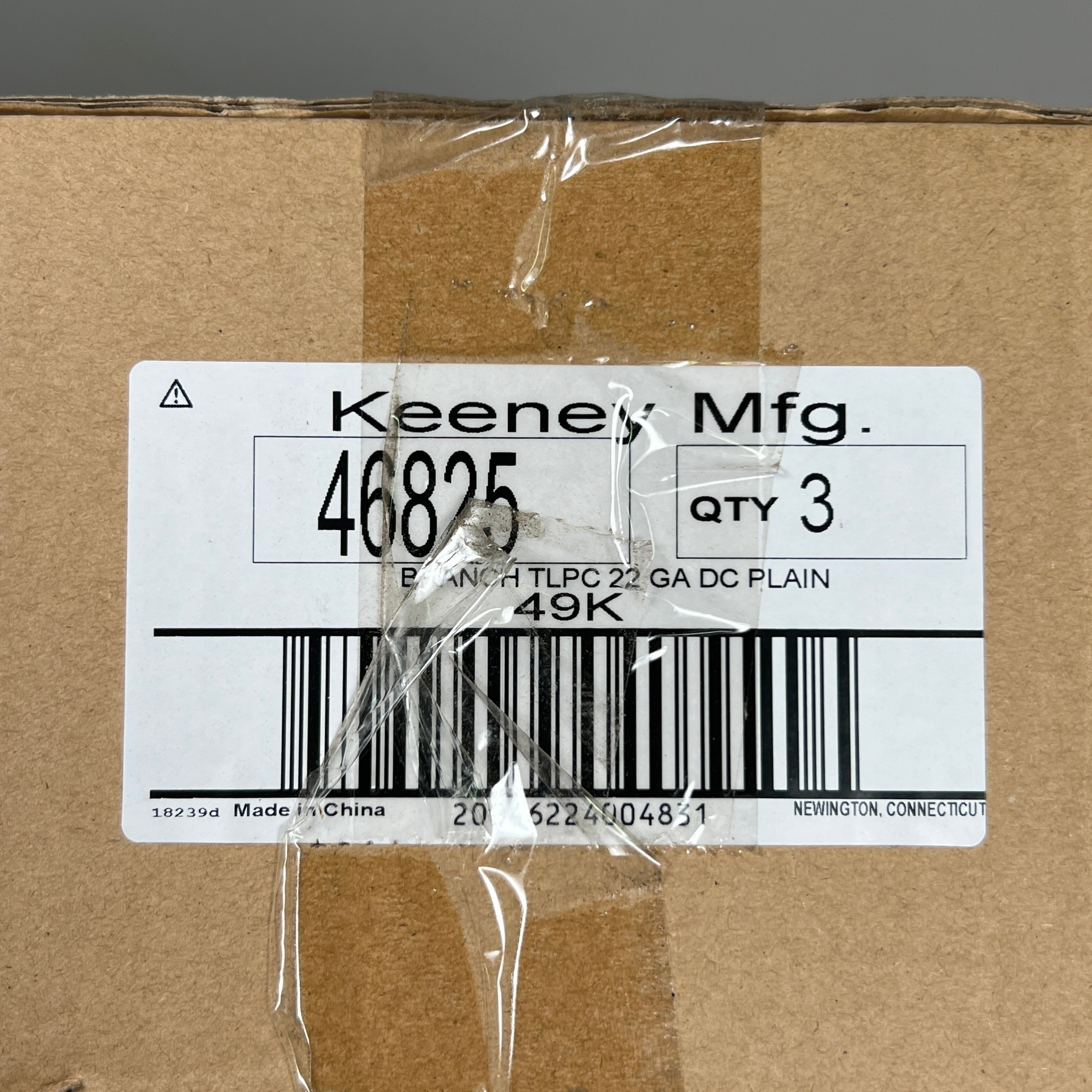 KEENEY 3-PACK of Brass Direct Connect 1-1/2 in. Branch Tailpiece 7/8 in. OD Outlet (New)