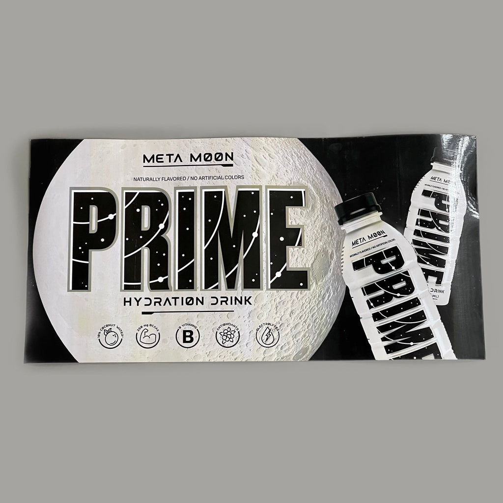 PRIME Hydration Drink META MOON Sports Beverage Banner / Poster 12 in x 16 ft (New)