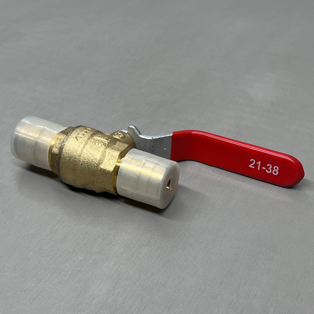RED-WHITE VALVE Brass LF PEX Ball Valve 3/4" 0.5 lb 5015AB (New)