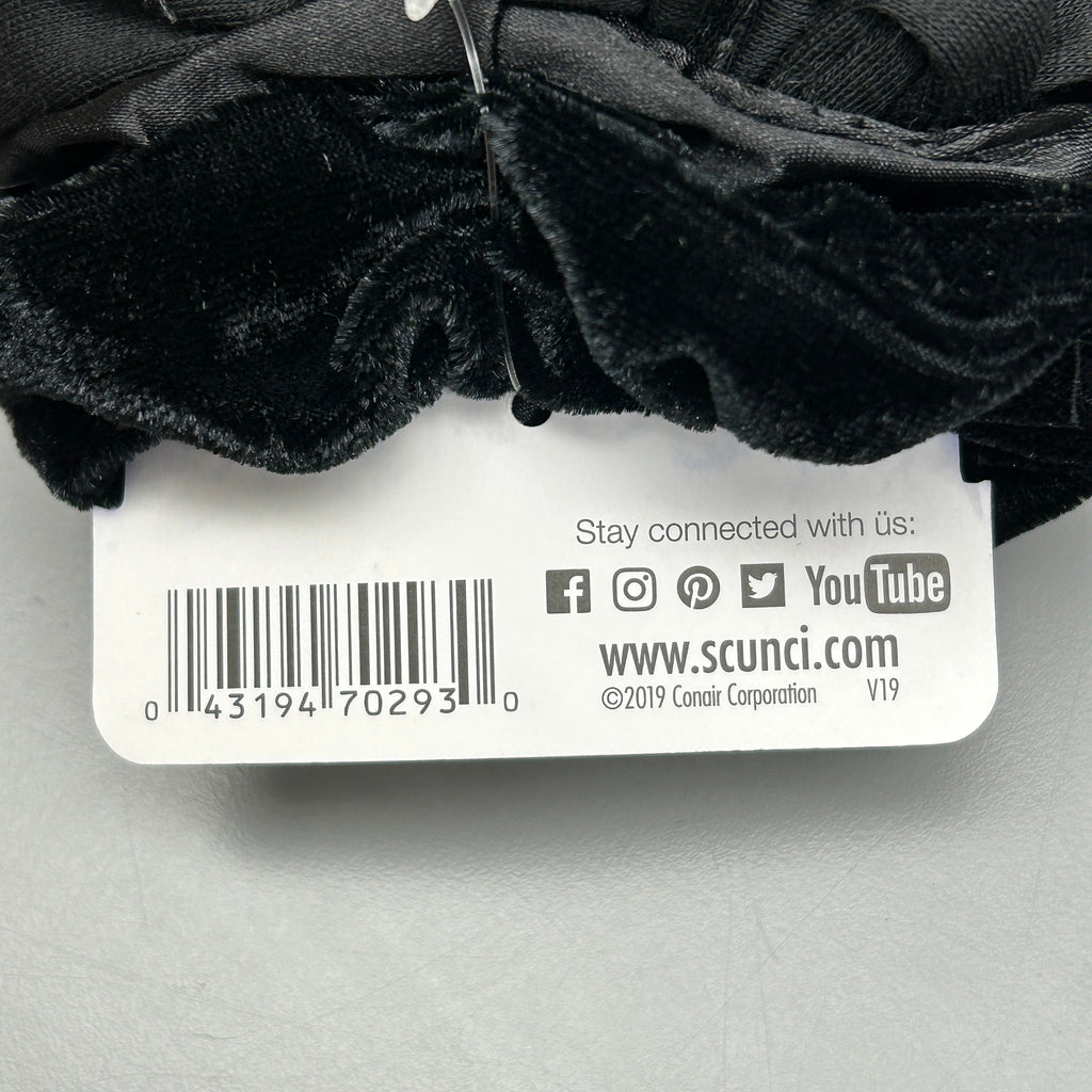 SCUNCI 3-PACK! The Original Scrunchie Black 5-Pieces (New)