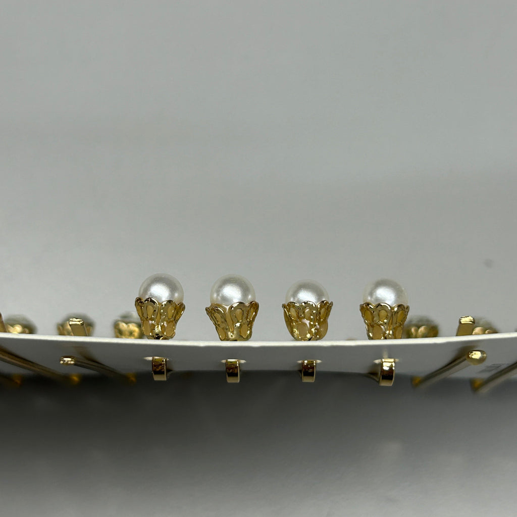 SCUNCI 3-PACK! Pearl/Crystal Bobby Pin Slides Elite Collection Gold 12-Pieces (New)