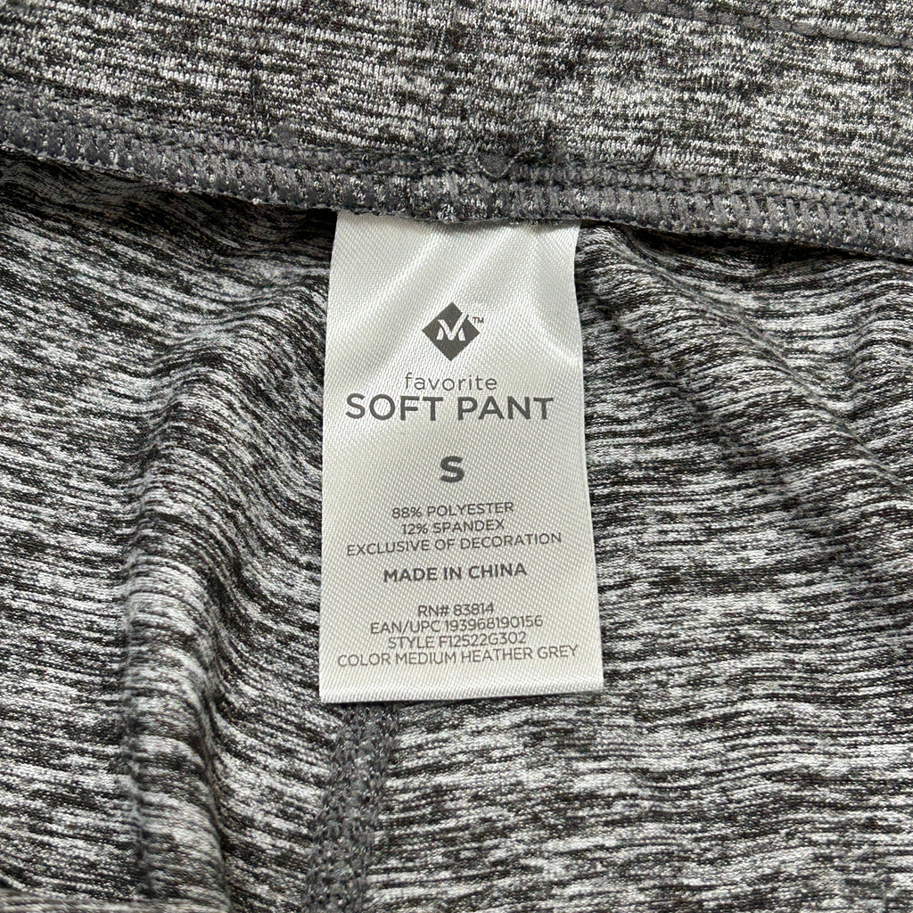 MEMBERS MARK Favorite Straight Leg Soft Pant Heather Grey Size Small (New)