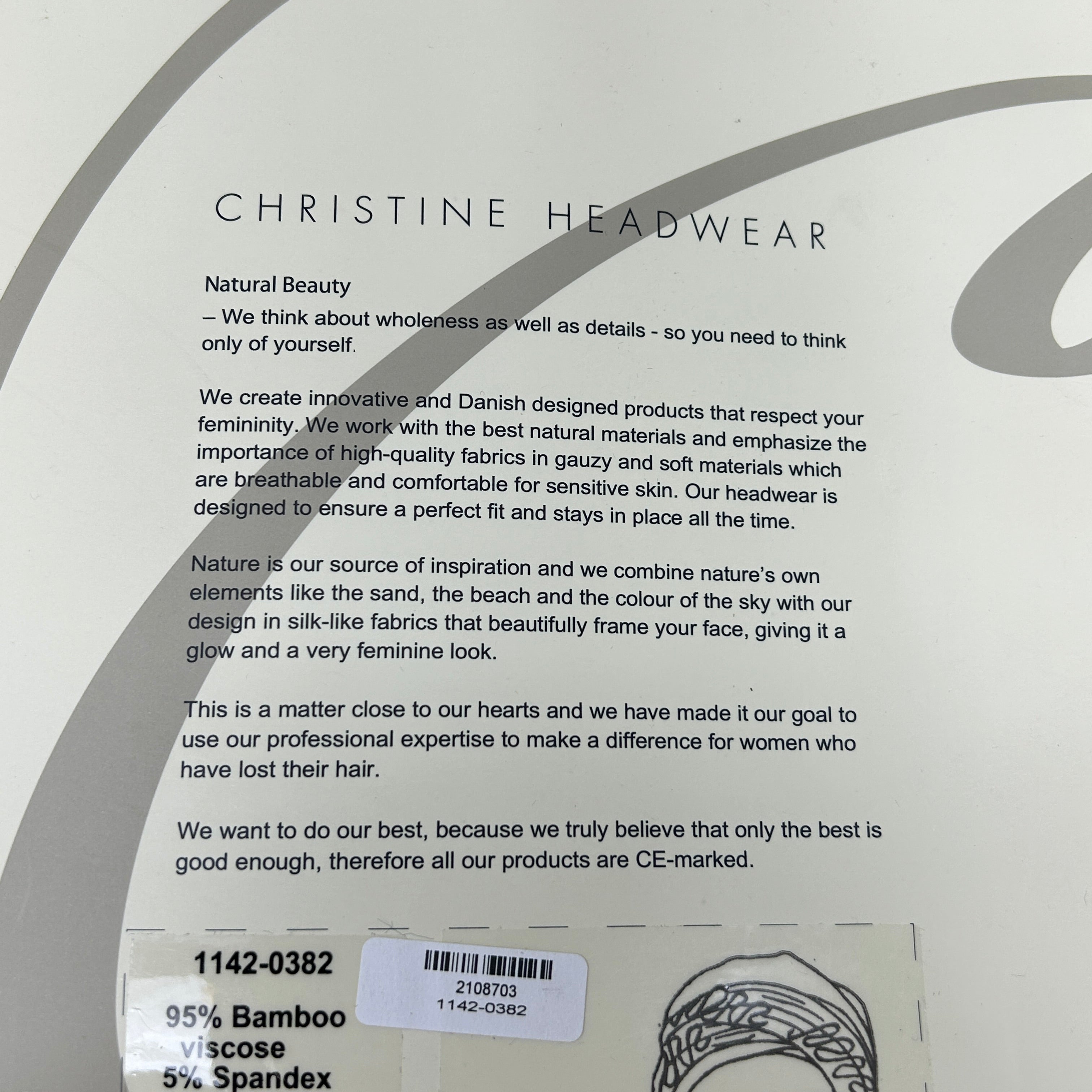 CHRISTINE HEADWEAR Mudita Long Scarf Dark Blue 1142-0382 (New)