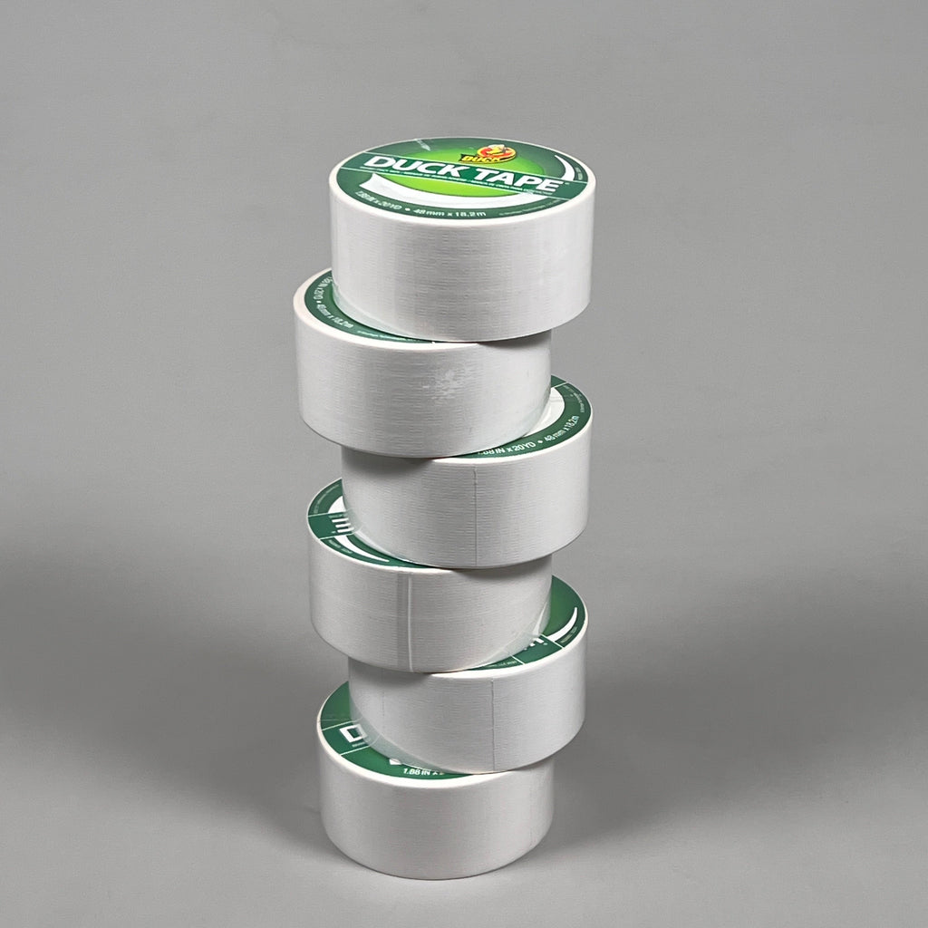 6-PK SHURTAPE DUCK TAPE White 1.88 in x 20 yd 332541 (New)