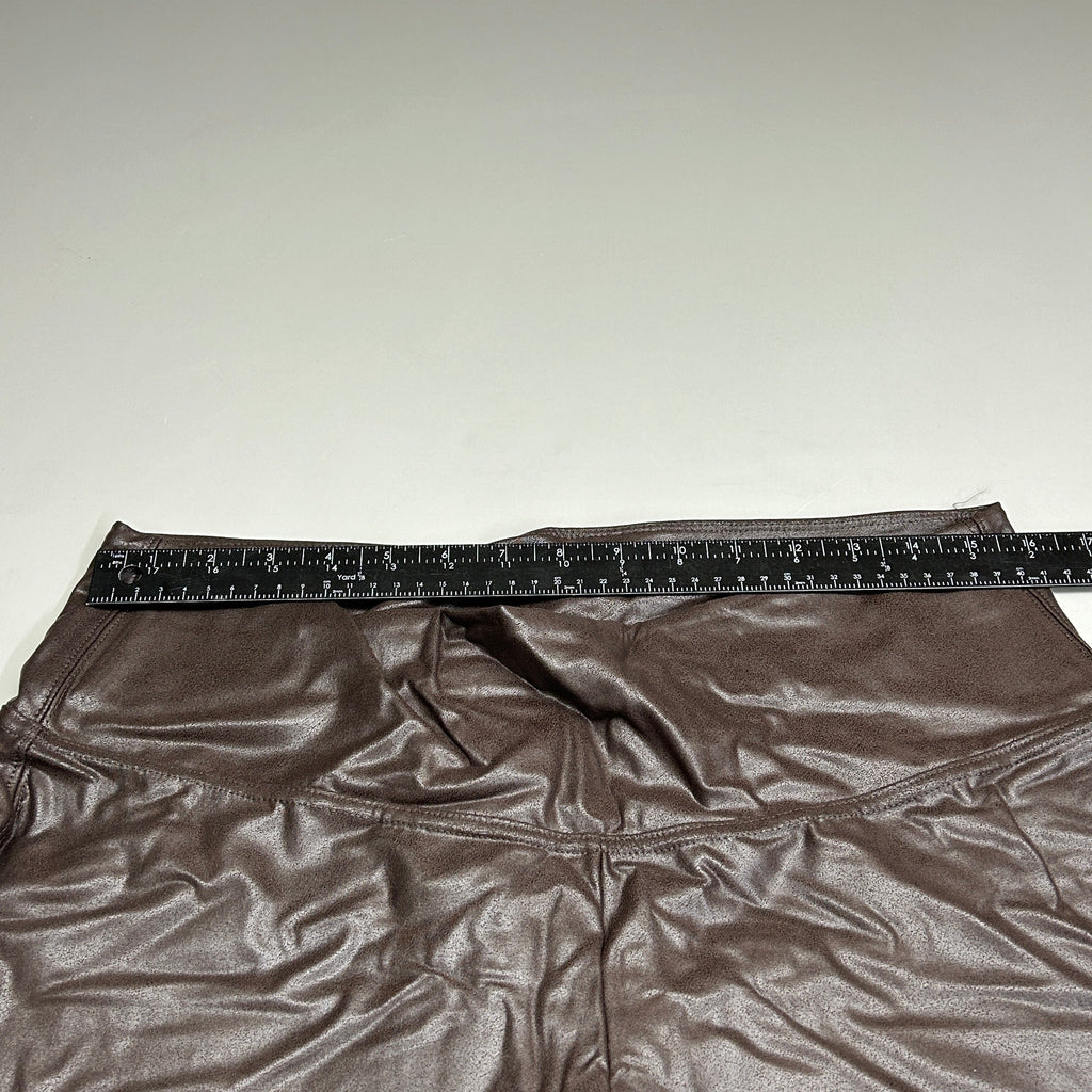TIME AND TRU Women's Faux Leather Leggings Sz XXL 20 Brown (New)