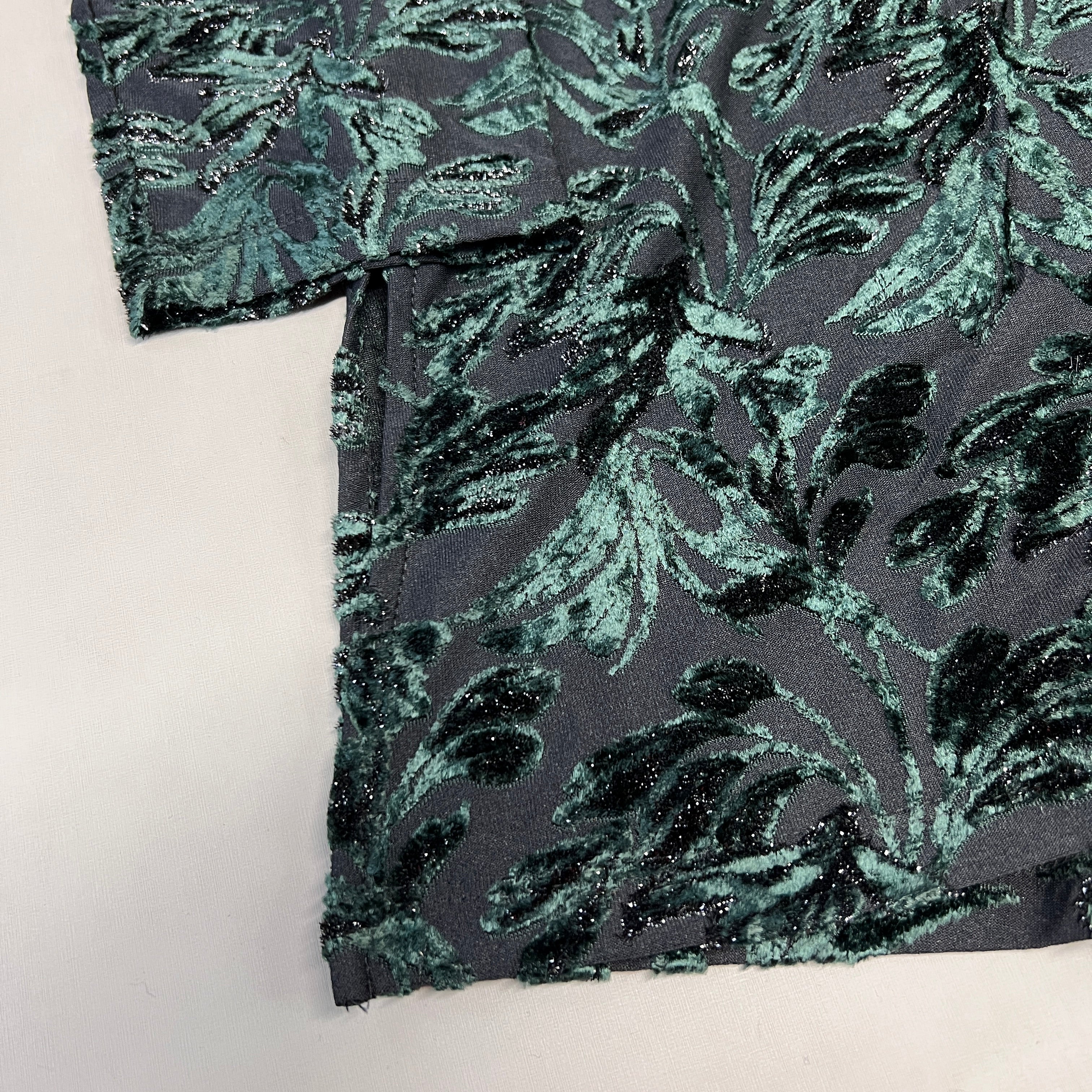 SUSAN GRAVER Knit Cardigan & Tank Set Women's Sz XXS Green / Black A384258F20154 (New)