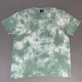 MTV Mint and White Tie-Dye Short Sleeve T-Shirt Women's Sz XL 86947(New)