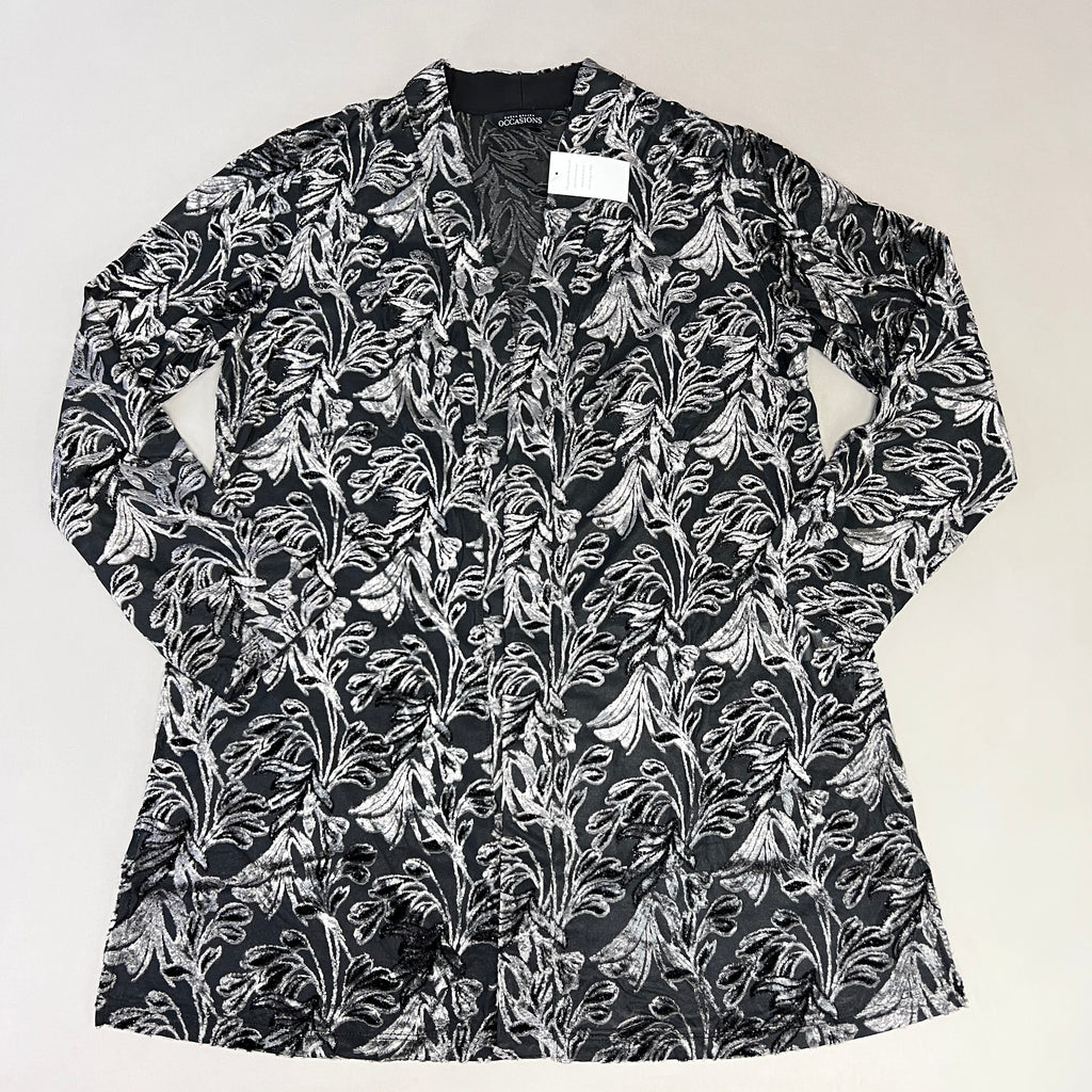 SUSAN GRAVER Knit Cardigan & Tank Set Women's Sz S Grey / Black A384258F19625 (New)