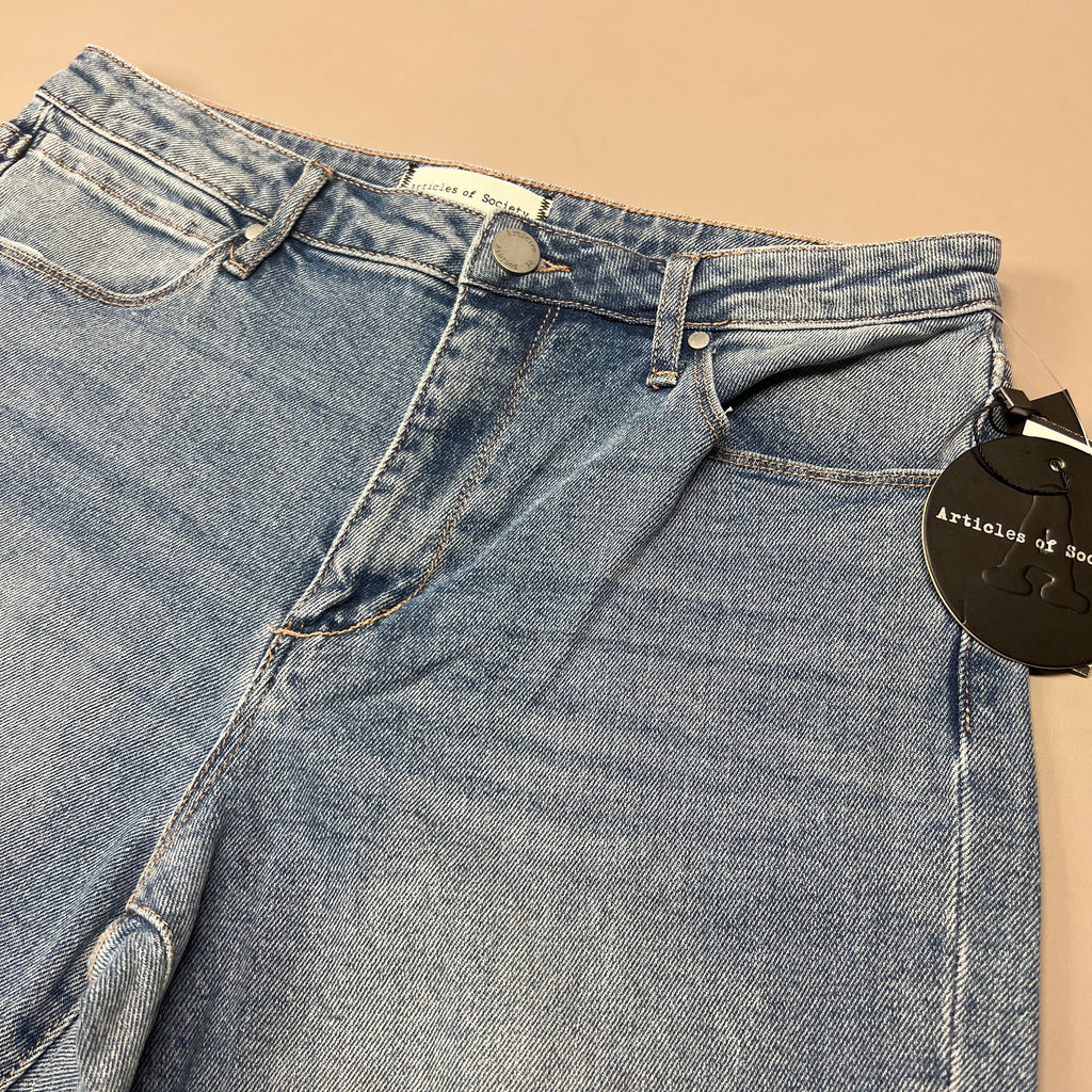 ARTICLES OF SOCIETY Orchidland Ripped Denim Jeans Women's Sz 27 Blue 4009TQ3-717 (New)