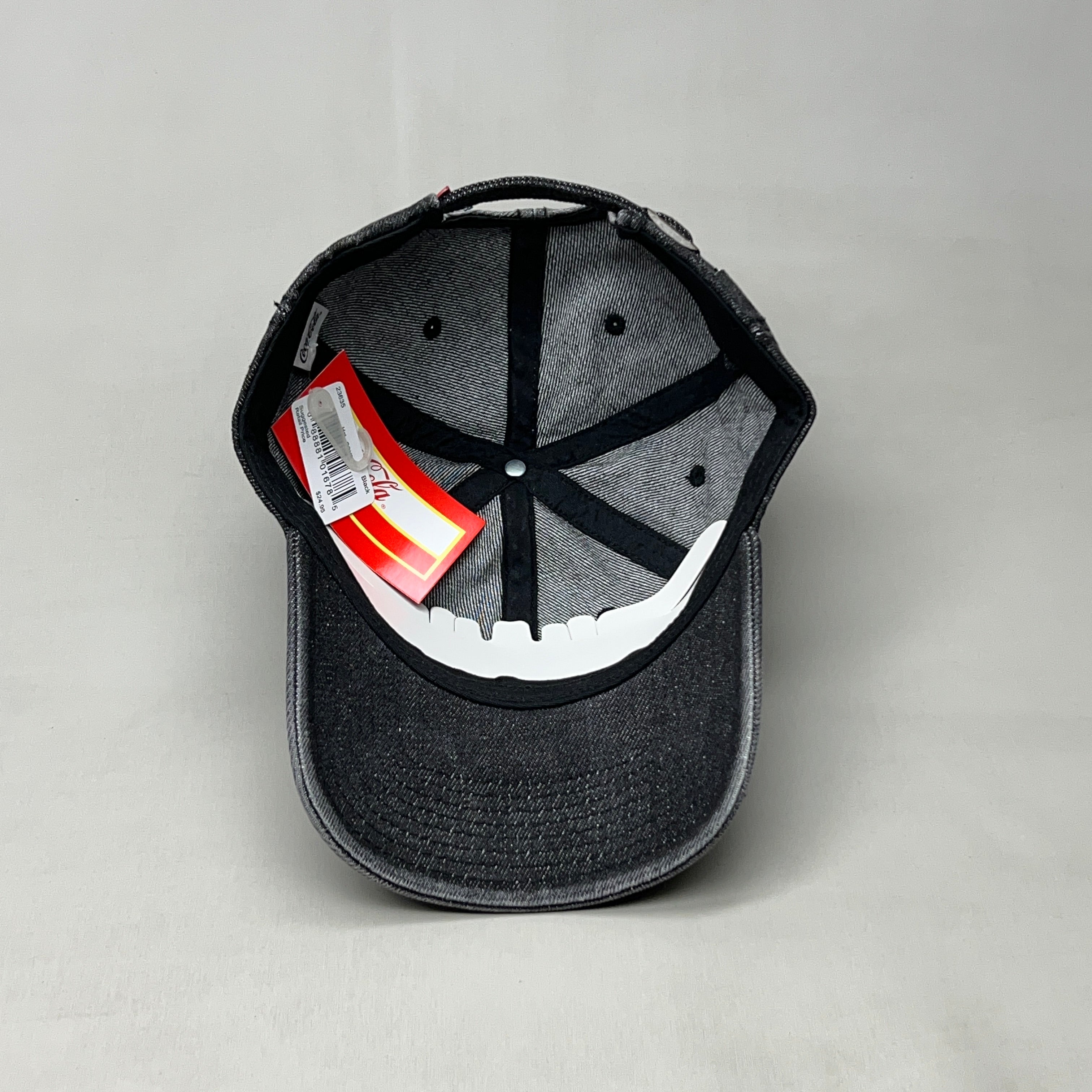 COCA-COLA Baseball Cap Strap Back Sz One Size Black 23635 (New)