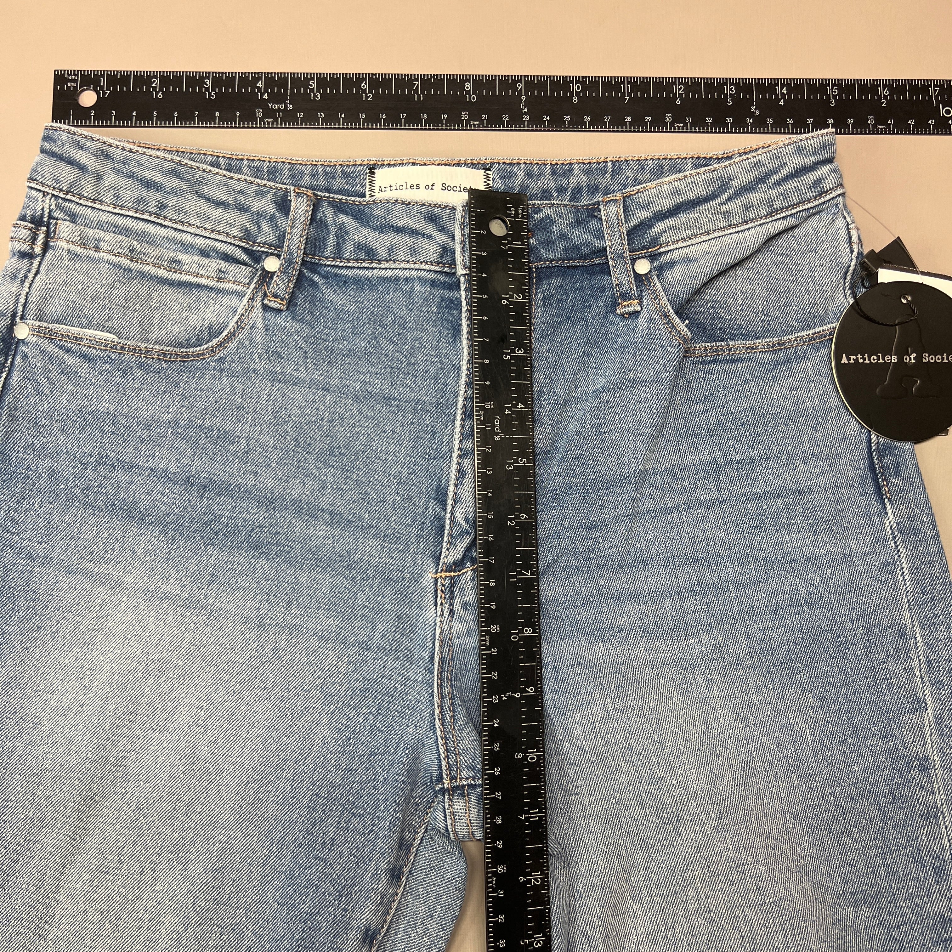 ARTICLES OF SOCIETY Orchidland Ripped Denim Jeans Women's Sz 27 Blue 4009TQ3-717 (New)