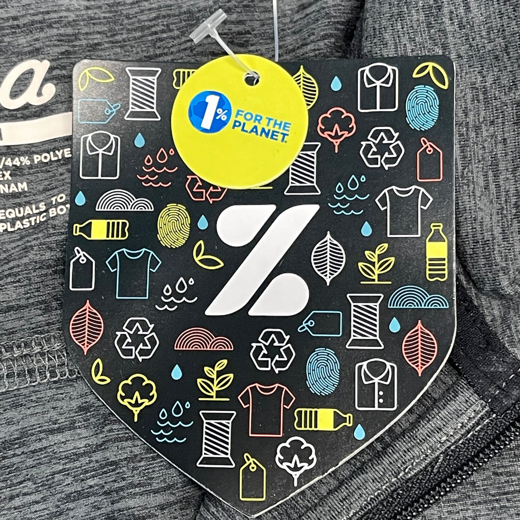 ZUSA Pull Over Shirt Long Sleeve Brisk Quarter Zip Women's Sz M Black Heather (New)