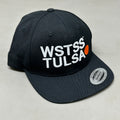 WSTSS TULSA We Saw The Same Sunset Snapback Hat Authentic Yupoong Black (New)