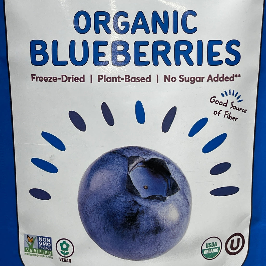 NATIERRA Nature & Earth Freeze-Dried Organic Blueberries 1.2oz -3 packs (New)