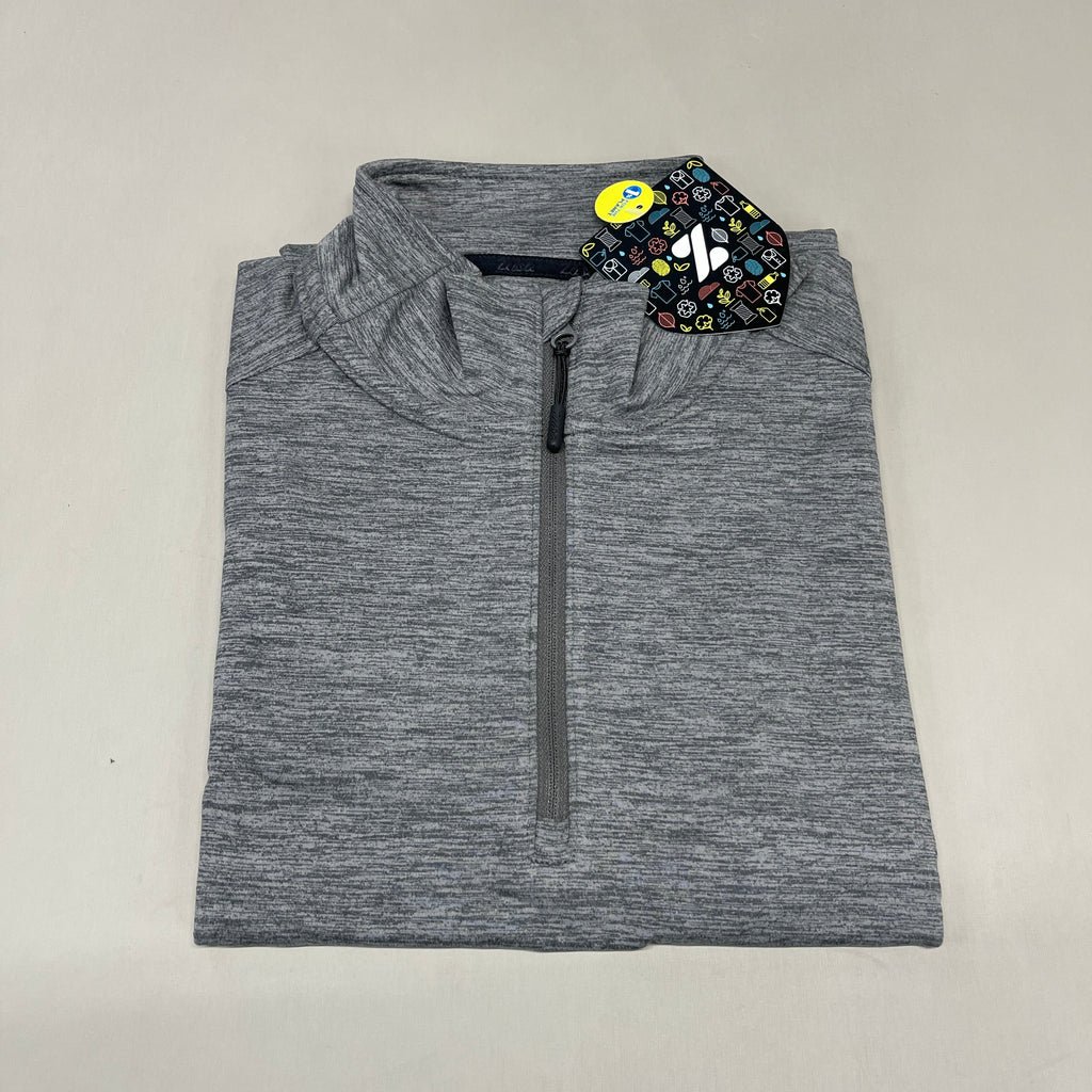 ZUSA Pull Over Shirt Long Sleeve Brisk Quarter Zip Women's Sz M Charcoal Heather (New)