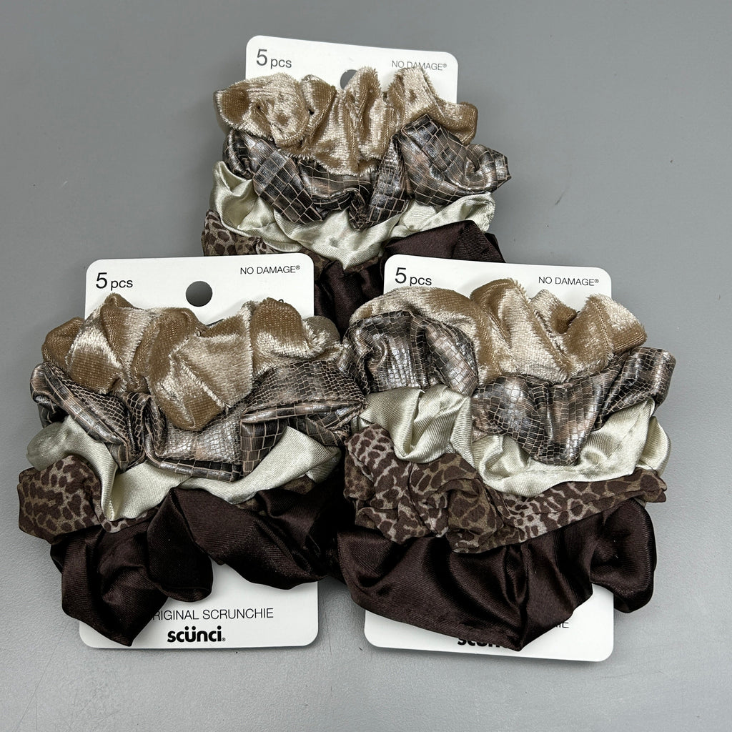 SCUNCI 3-PACK! The Original Scrunchie Neutral 5-Pieces (New)