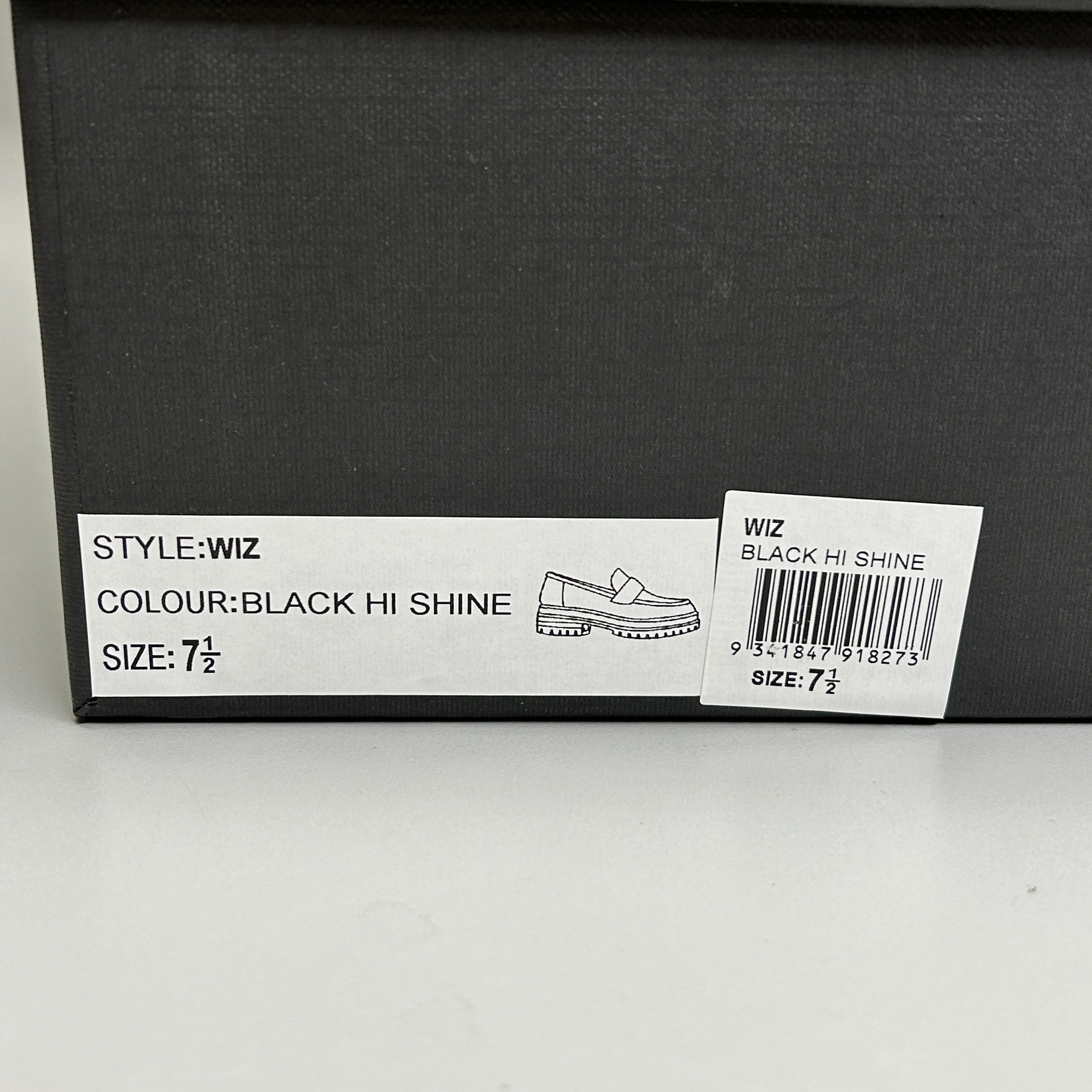TONY BIANCO Wiz Black Hi Shine Casual Shoes Women's Sz 7.5 (New)