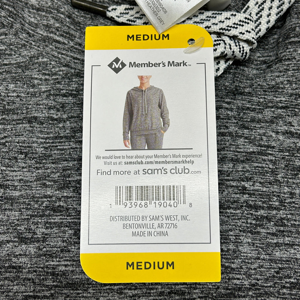 MEMBERS MARK Favorite Soft Pullover Heather Grey Size Medium (New)