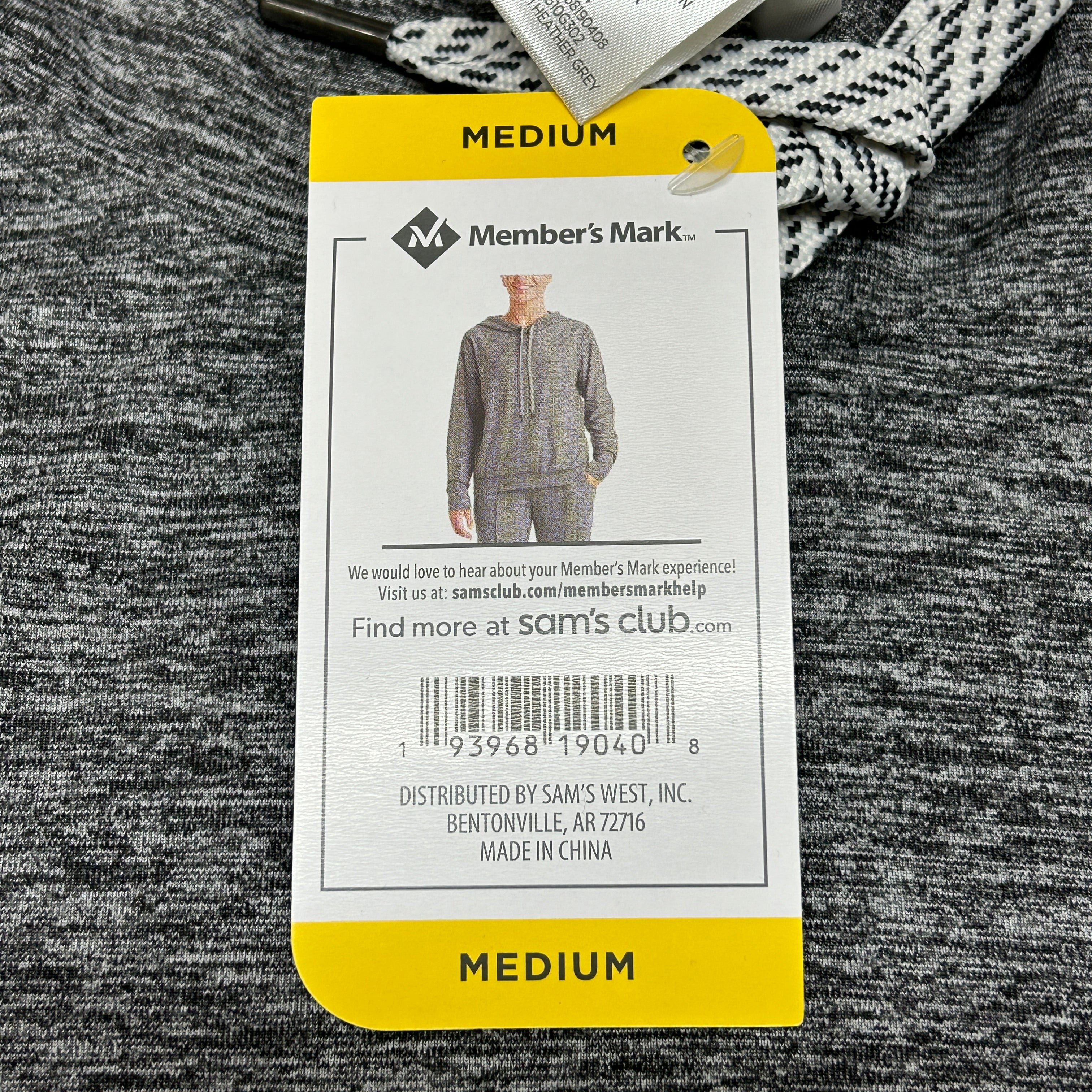 MEMBERS MARK Favorite Soft Pullover Heather Grey Size Medium (New)