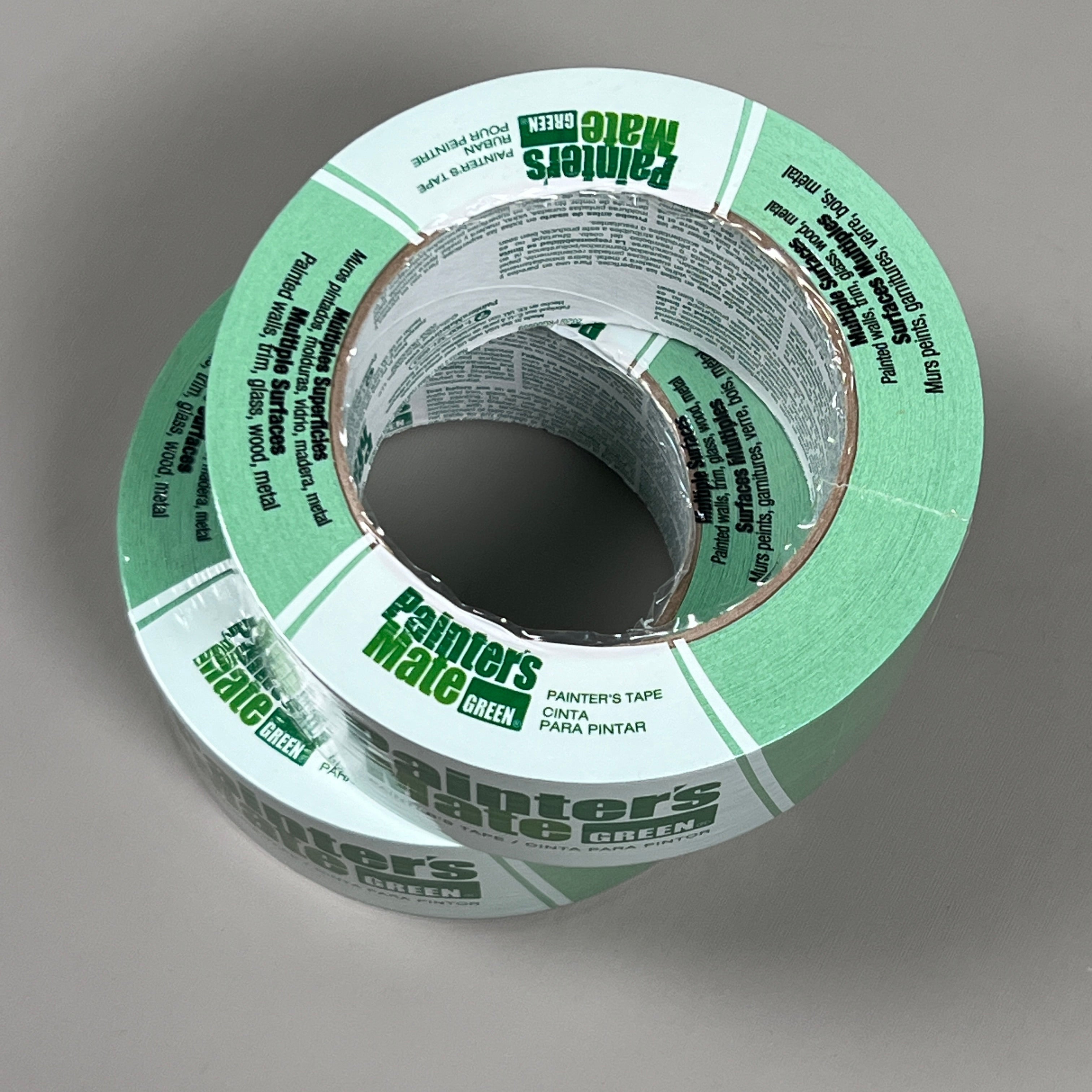 2-PK PAINTER'S MATE Multi-Surface Painter's Tape Green 1.88 IN x 60 YD 332262 (New)