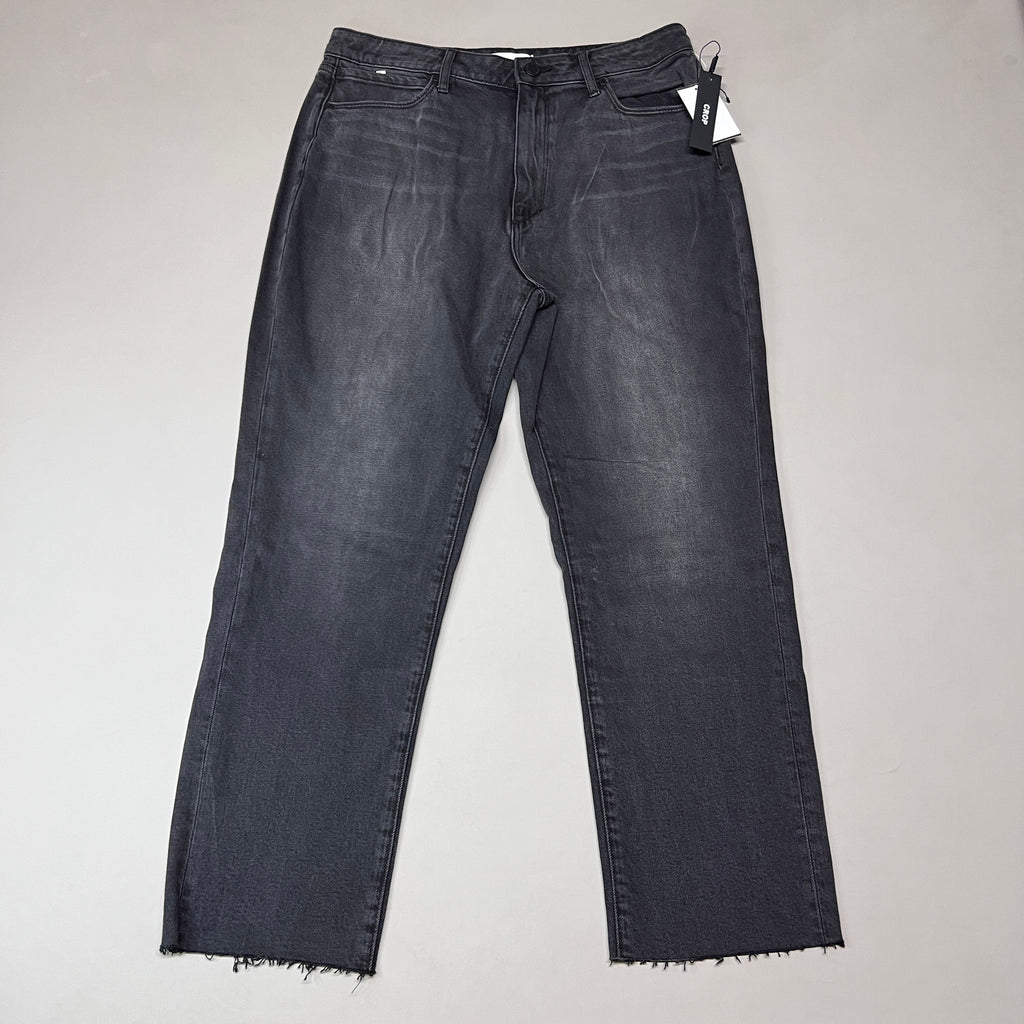 ARTICLES OF SOCIETY Kate Eleele Raw Hem Cropped Jeans Women's Sz 30 Black 4810TQB-720 (New)
