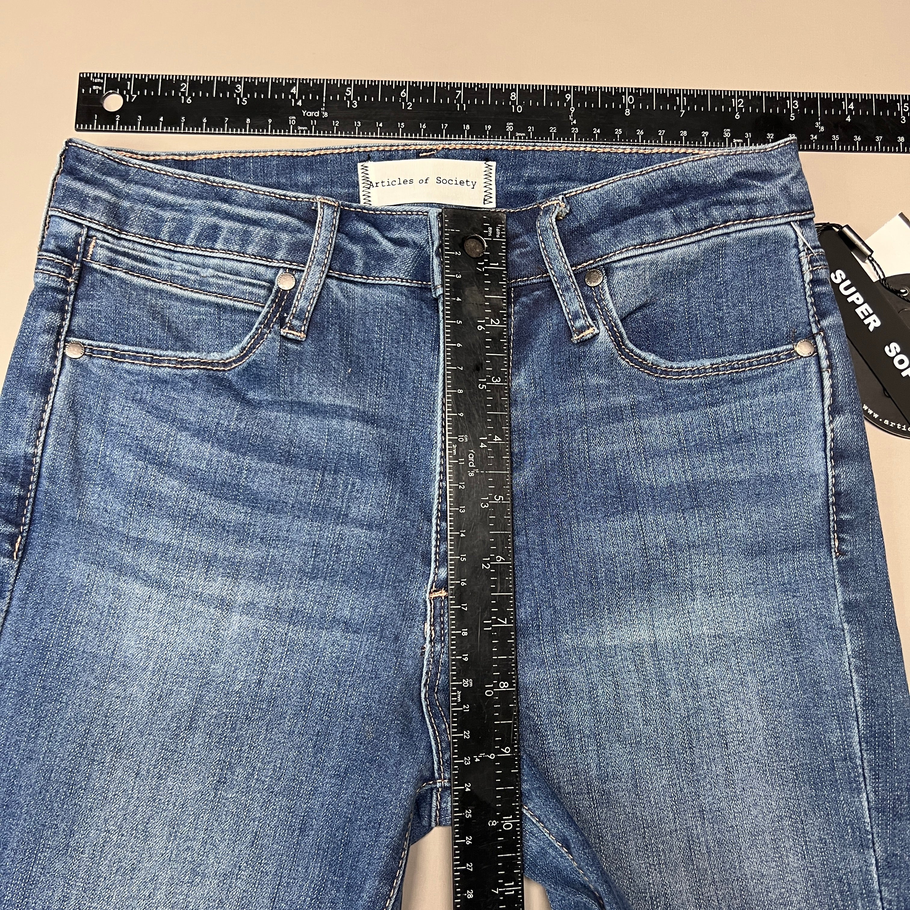 ARTICLES OF SOCIETY Pearl City Denim Jeans Women's Sz 25 Blue 4018PLV-712 (New)