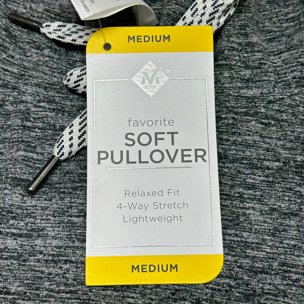 MEMBERS MARK Favorite Soft Pullover Heather Grey Size Medium (New)
