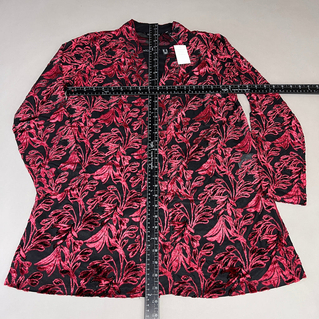 SUSAN GRAVER Knit Cardigan & Tank Set Women's Sz S Red / Black A384258E97625 (New)
