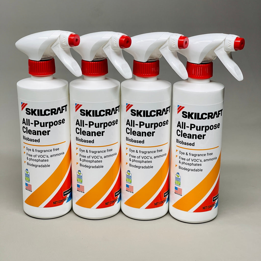 SKILCRAFT (4 PACK) All Purpose Cleaner Biobased 16 oz Spray Bottle 9265280