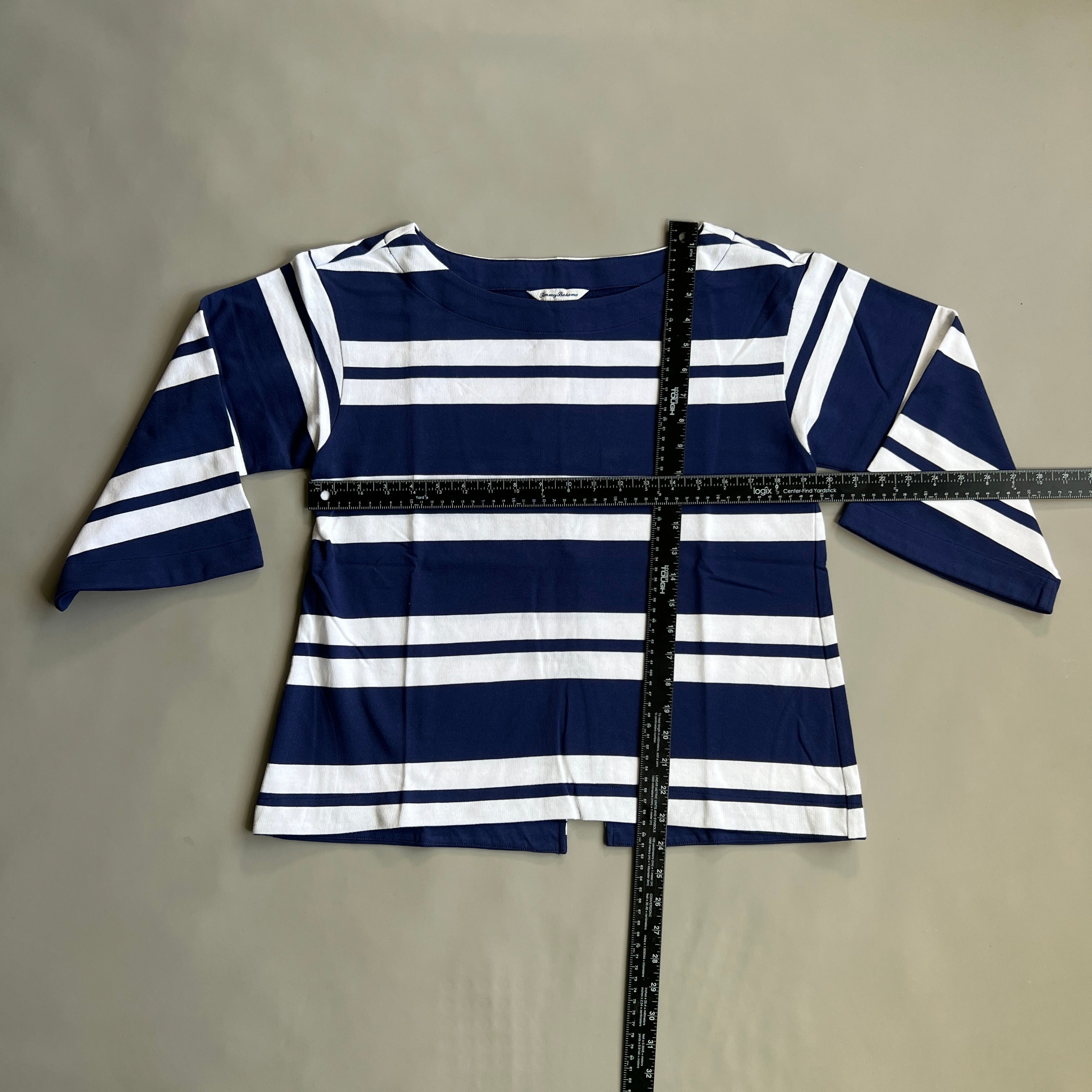 TOMMY BAHAMA Women's French Terrace Bell Sleeve Popover Island Navy Size S (New)