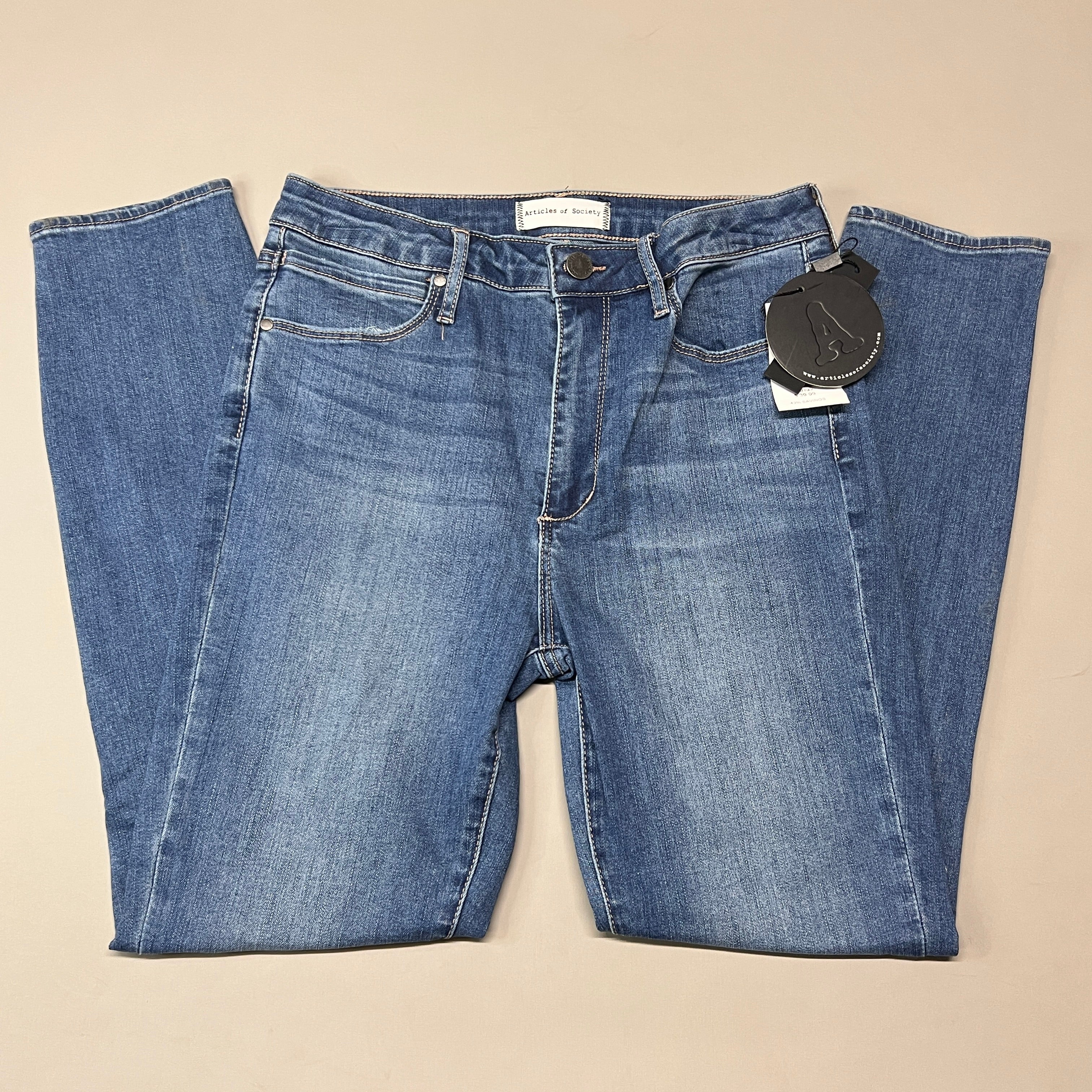 ARTICLES OF SOCIETY Pearl City Denim Jeans Women's Sz 28 Blue 4018PLV-712 (New)