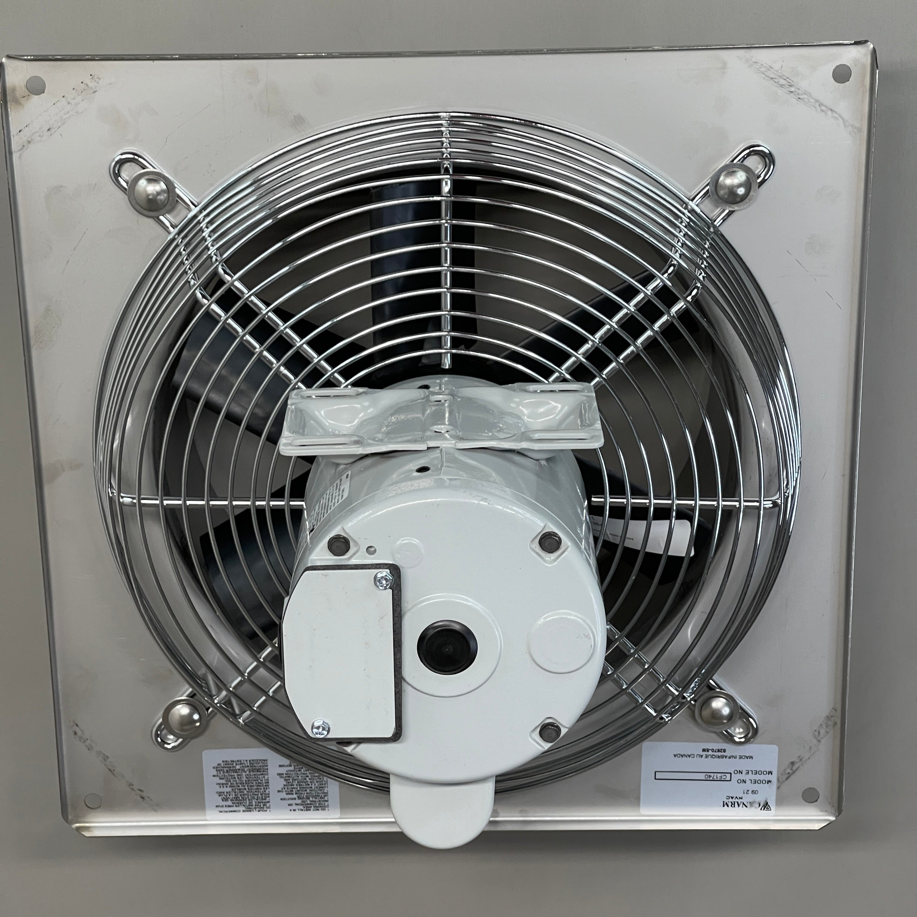 CANARM Tube Fan 12" Stainless Steel 1/4 HP Leeson Motor TF12S.S. CF1740 (New)